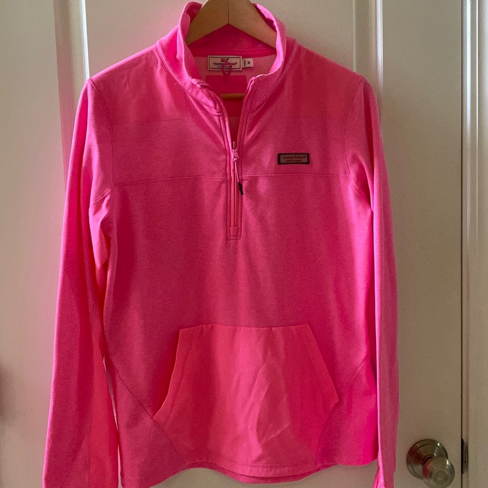 Vineyard Vines Woman’s Half zip Pink size Medium
